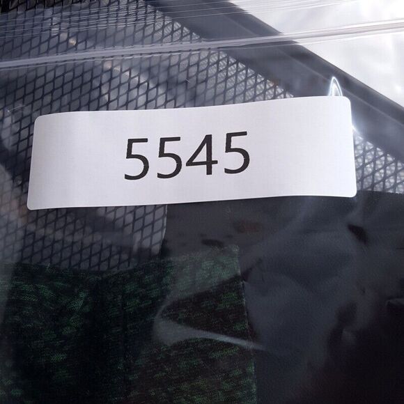 MICHAEL KORS Womens Top Medium Green Black Pullover Stretch Snake Shirt Tail - Picture 9 of 9